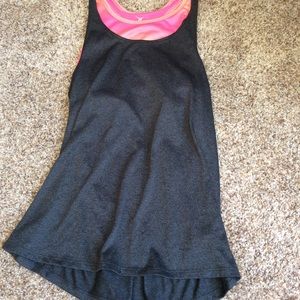 Girls sports top with built in sports bra used